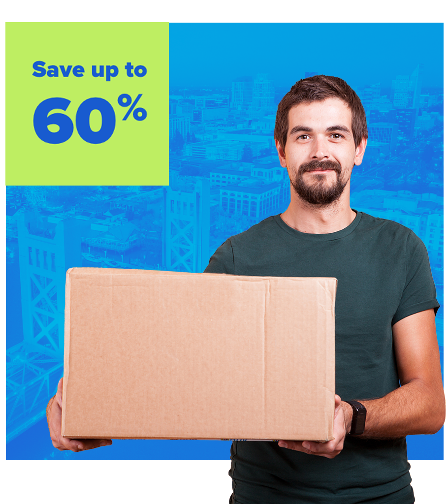 Helping businesses shipping from Sacramento with reliable services and discounted rates.